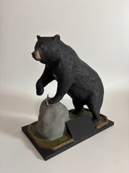 mini bear mount, black bear mount, bear mounts, full body bear mount, bear taxidermy, mini replica bear